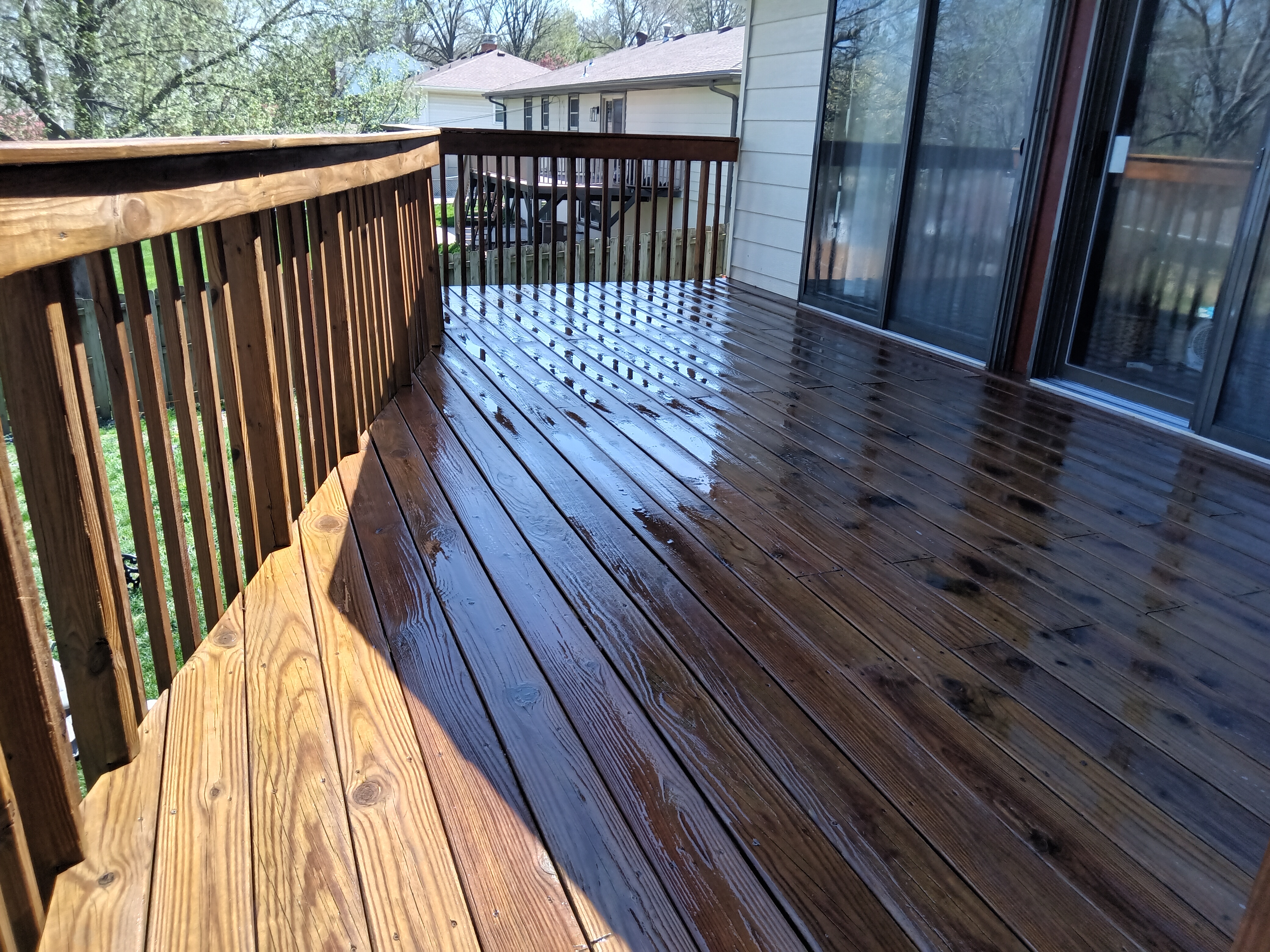Deck cleaning, Independence, Mo, 